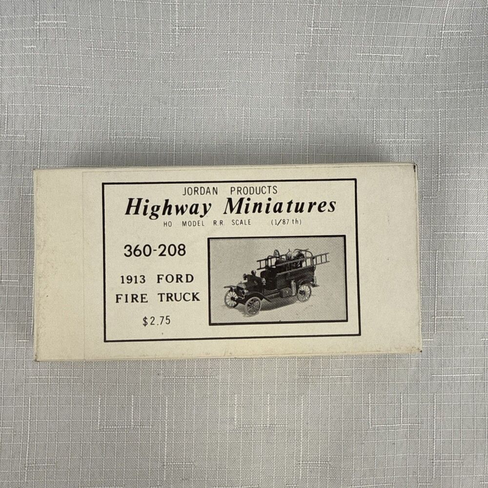 Highway Minatures 1:87 1913 Ford FIre Truck #208